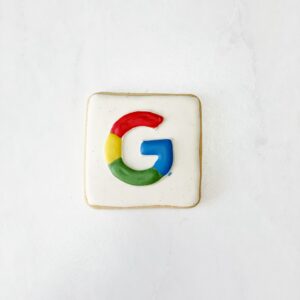 Google Logo auf einem Keks